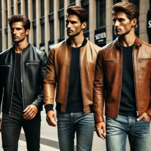 fashionable men's Italian leather jackets