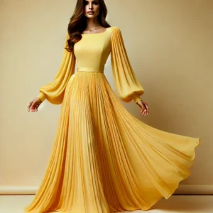 long sleeve maxi dress formal