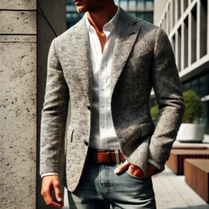 lightweight unlined tweed jacket mens