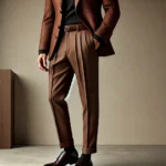 pleat-front pants for men and sport coat