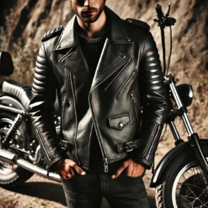  men's bikers leather jackets